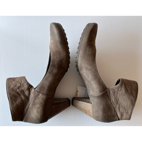 Paul Green Munchen Gray Leather Heels W/ Ankle Cuffs, Size 8 (US) 5.5 (UK) - Picture 7 of 11